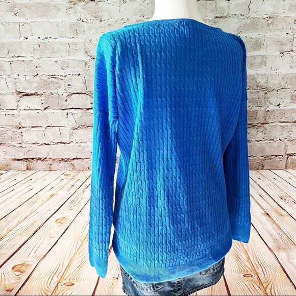 J. Crew lightweight cable knit sweater - Picture 5 of 6